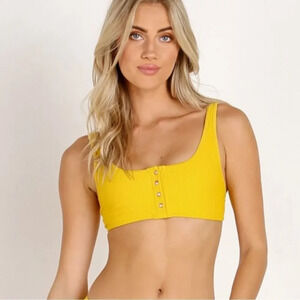 Frankie’s Bikini Alana Top in Yellow